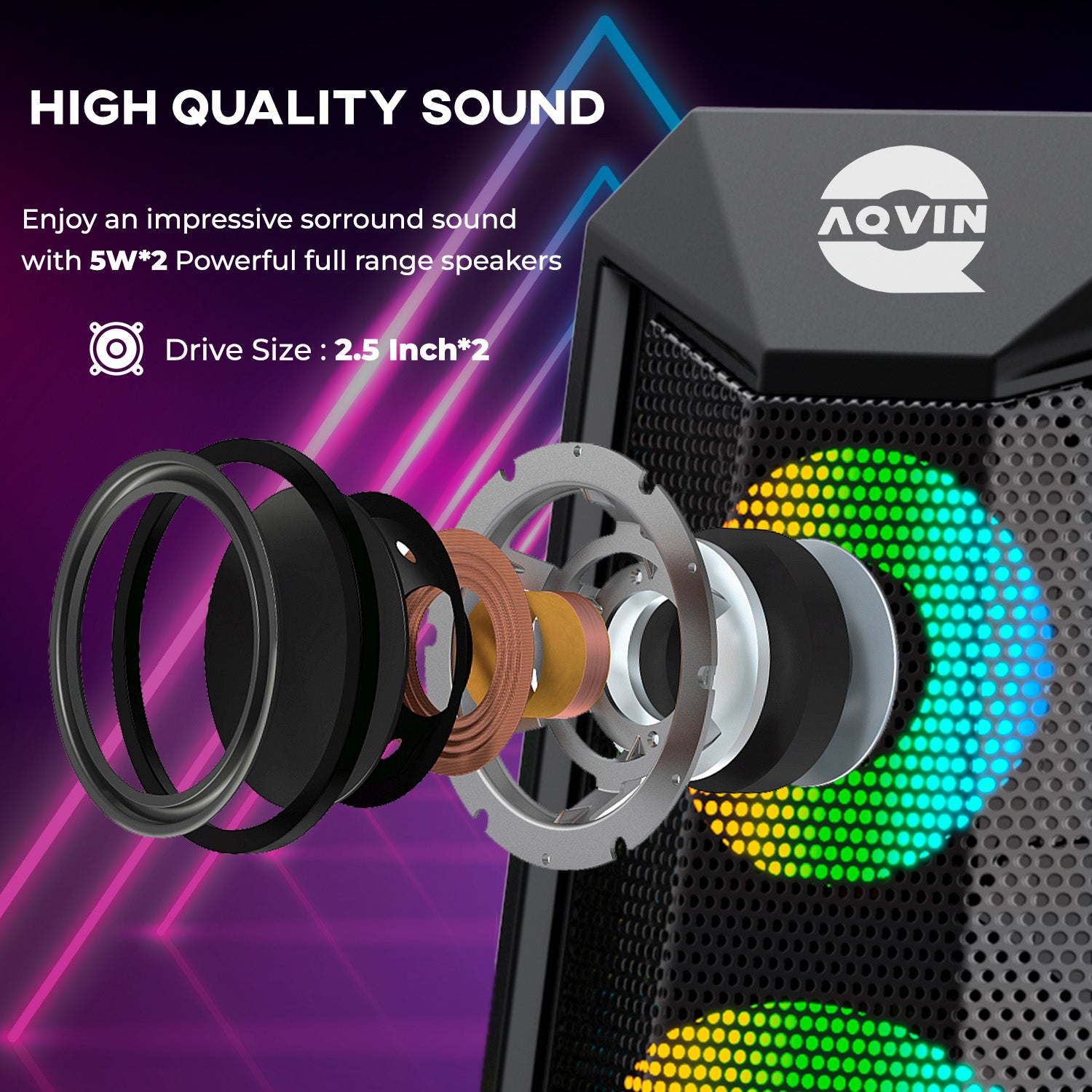 Q110 RGB Gaming Speaker