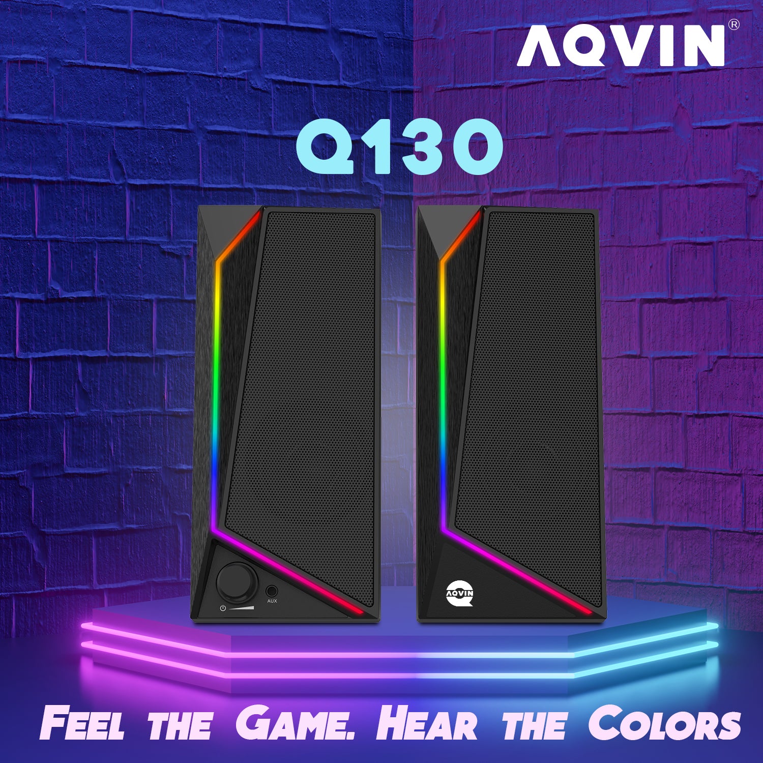 AQVIN RGB Gaming Speaker - Q130