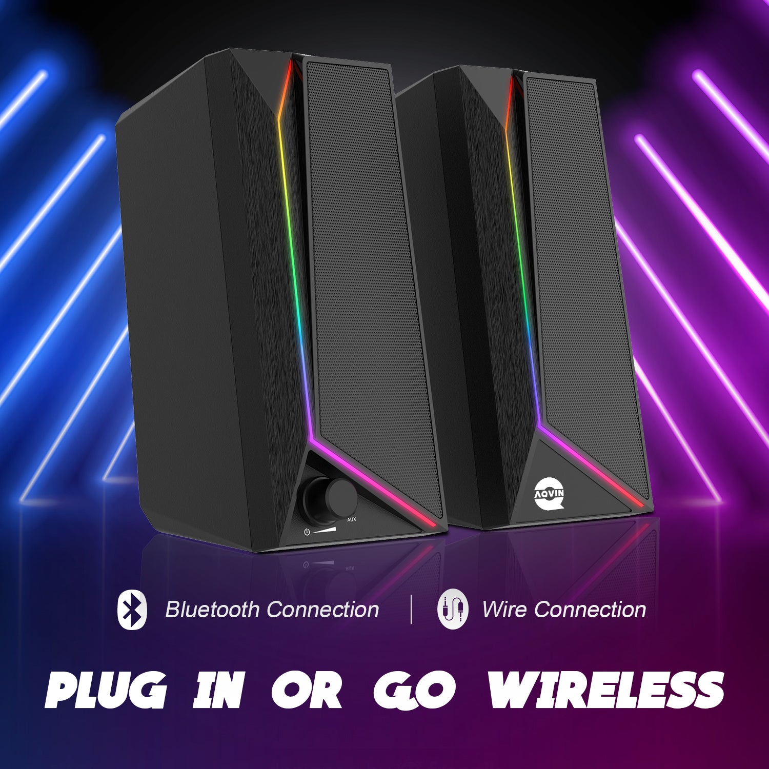 AQVIN RGB Gaming Speaker - Q130