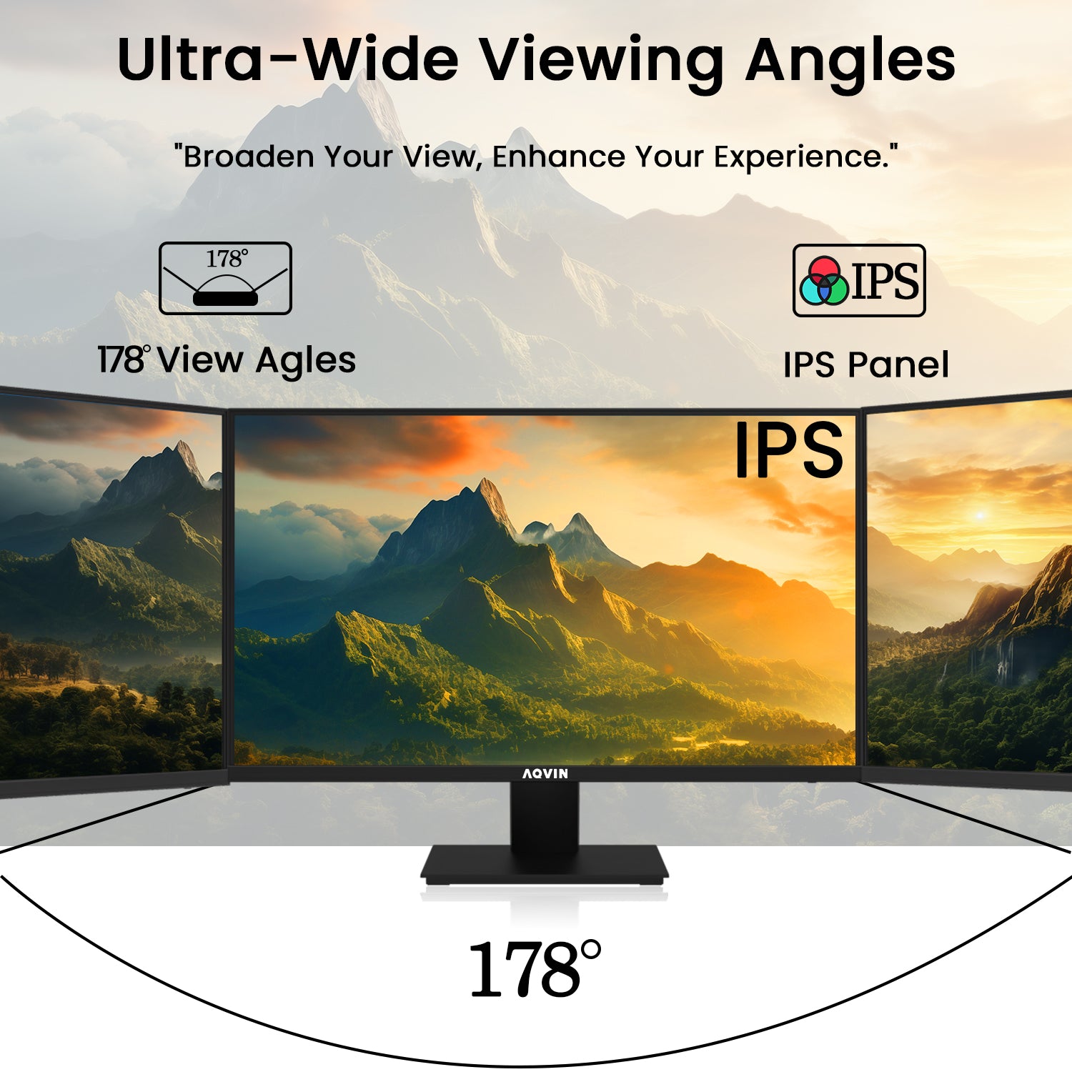 AQVIN 27" Full HD IPS Computer Monitor QM27i