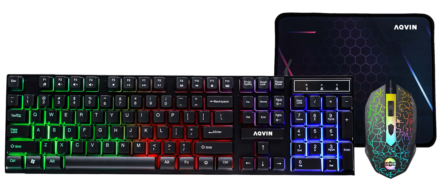 QC20-G RGB Gaming Keyboard and Mouse Combo